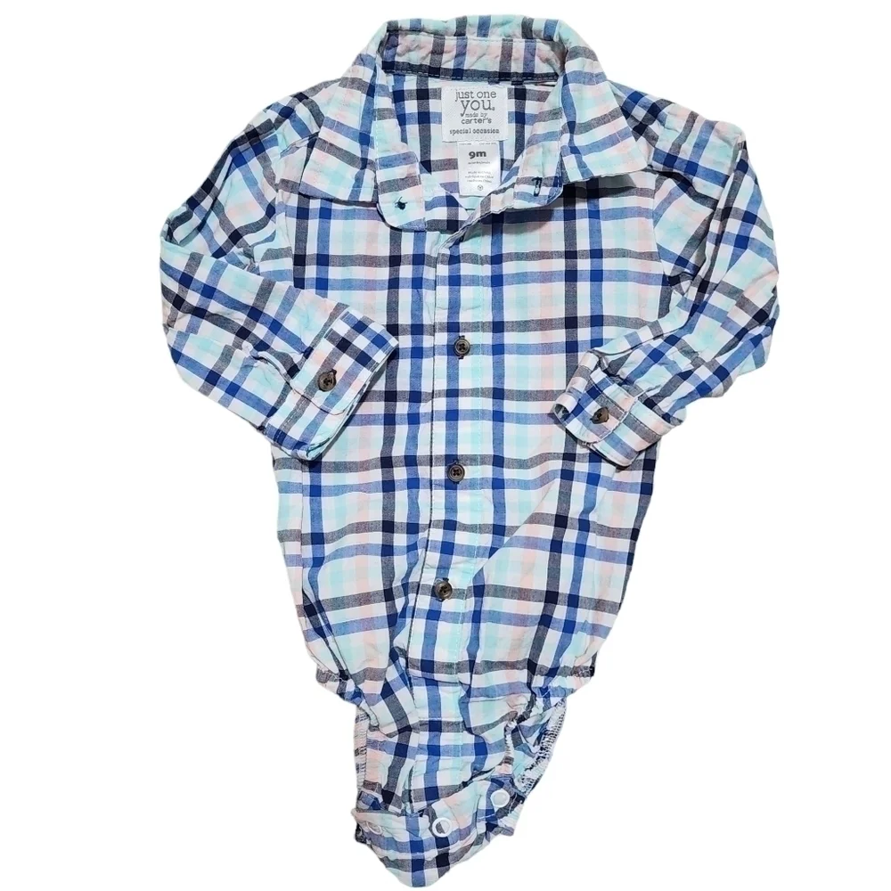 Carter's Just One You Special Occasion Button-down Onesie - 9 mos.